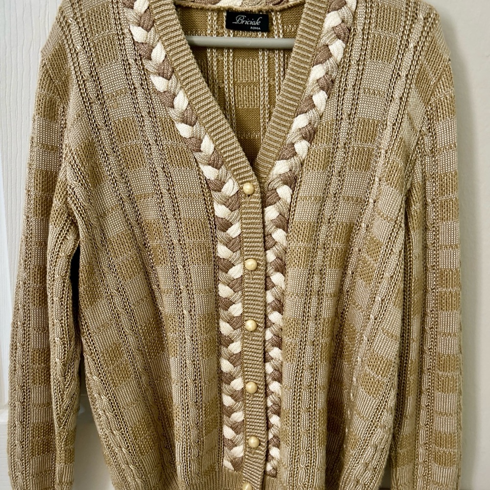Italian 3 Color Briciole Cardigan Sweater
